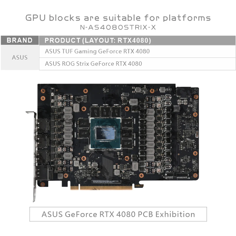 Bykski GPU Block Use for ASUS  - Rtx 3090 24Gb Gddr6X 评论和价格